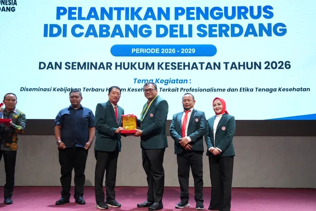Pelantikan Pengurus IDI Cabang Deli Serdang Periode 2025-2028