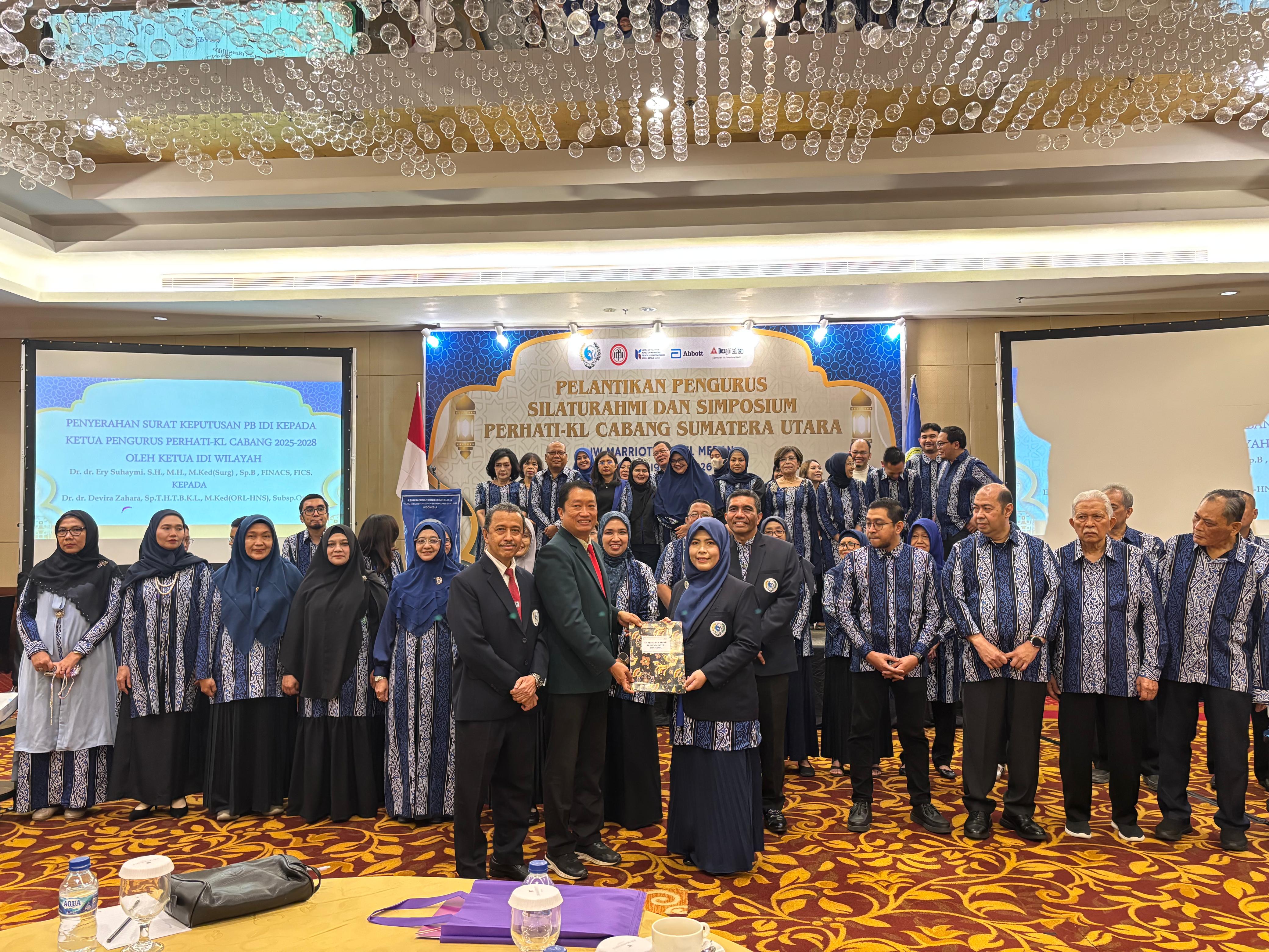 Pelantikan Pengurus PERHATI -KL Cabang Sumut, Hotel JW Mariot, 19 April 2026