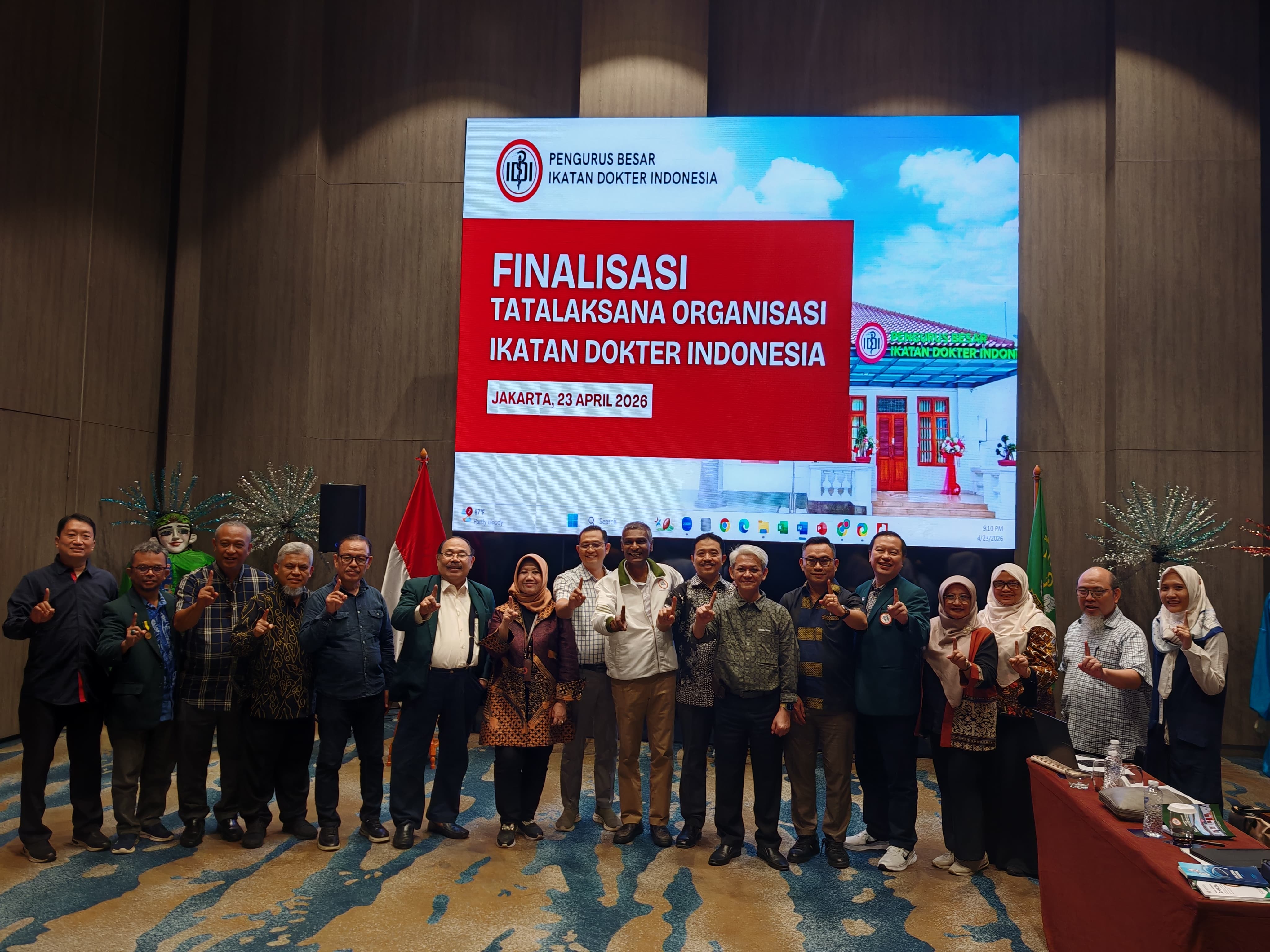 Rapat Finalisasi Tatalaksana Organisasi IDI, Jakarta, 23 April 2026